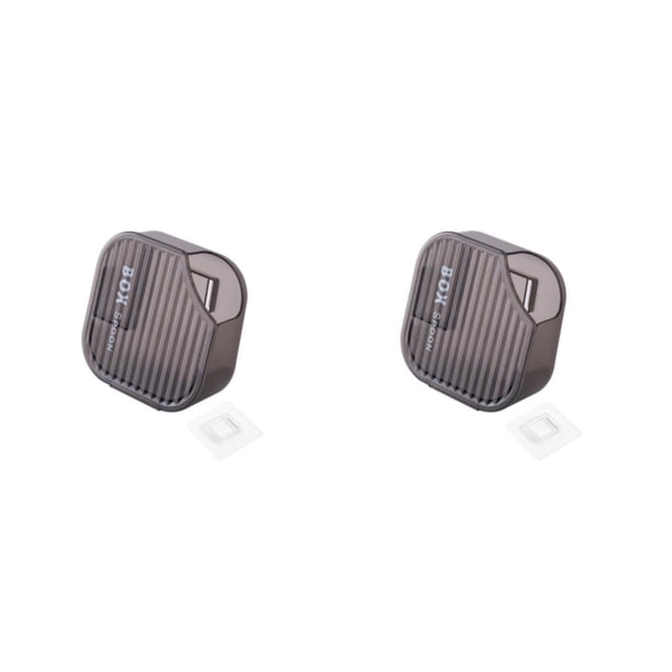 Soporte para cuchara autoadhesivo Wosthever para olla arrocera antideslizante Negro transparente