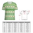 thumbnail image 2 of Diamond Grid Pattern T Shirts Basic T-Shirt Short Sleeve Ladies Tee Shirt Summer Graphic Clothing, 2 of 5