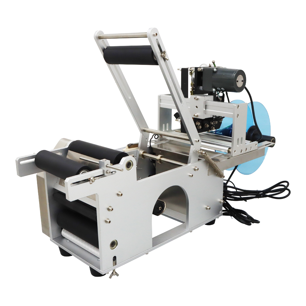 Round Bottle Labeling Machine Bottle Labeler Coding Machine with Printer