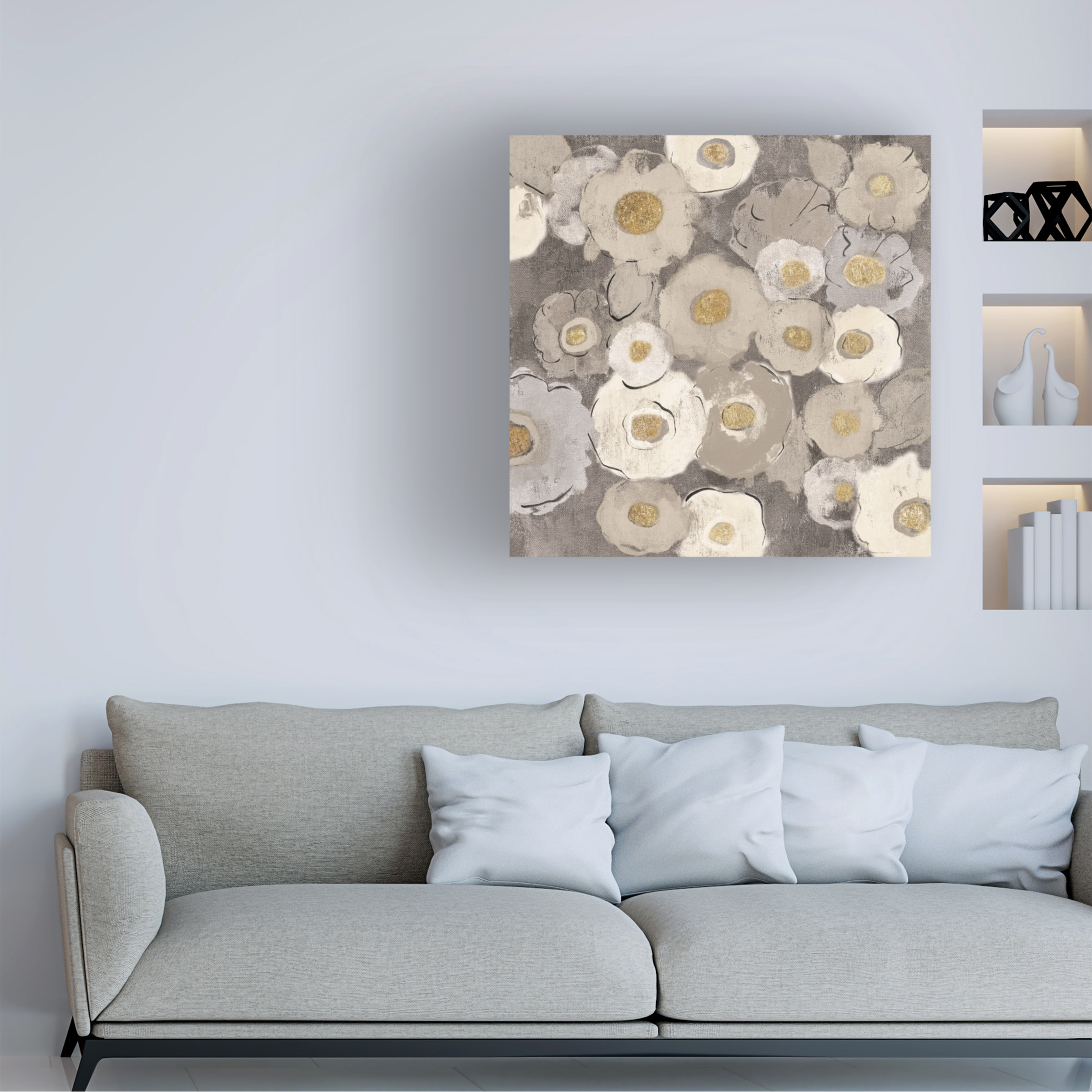 Trademark Fine Art 'Bohemian Bouquet II Neutral' Canvas Art by Silvia Vassileva
