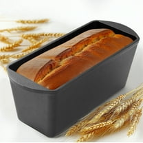 Navaris Enameled Cast Iron Bread Loaf Pan - 13.4" x 5.1"(34 x 13cm) Non-Stick Bread Baking Pan for Homemade Bread, Sourdough, Meatloaf, Cake, Oven Safe, Even Heat Distribution