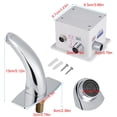 thumbnail image 3 of Grifo automático con sensor de infrarrojos, acabado cromado, sin contacto, para cocina, baño, fregadero, grifo de agua, manos de aleación de zinc, grifo con caja de control, 3 of 5