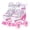Pink, variant on MonSports Girls Roller Skates for Little Kids, Size Adjustable Rainbow Unicorn Skates with All Light up Wheels - Birthday Gift for Outdoor