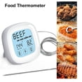 thumbnail image 4 of Mistaha Digital Meat Thermometer LCD Touchscreen Barbecue Timer Food Cooking Thermometer Probe Steak BBQ Temperature Gauge Kitchen Cooking Tools, 4 of 8