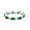 Green Emerald CZ, variant on Full Eternity Band Oval Round Ring Green Emerald CZ 925 Sterling Silver Size 6