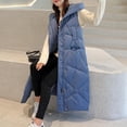 thumbnail image 6 of LYXSSBYX Women Long Sleeve Shacket Jacket Hot Sale Clearance Winter Coat Fashion Woman Lengthened and Thickened Medium Length Down Cotton Jacket, 6 of 8