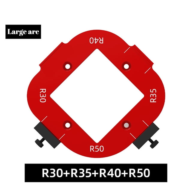 WIFKLSIIPG Wardrobe Corner Corner Corner Trimming Machine Profiling Tool Wood Cutter Woodworking DIY Corner R Corner Arc Template