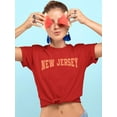 thumbnail image 3 of New Jersey College Style T-Shirt Women -Image by Shutterstock, Female XX-Large, 3 of 4