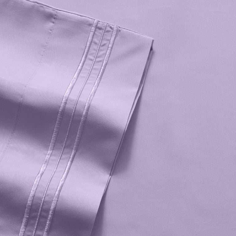 ILAVANDE Lavender Sheets Set 4 Piece, Hotel Luxury Super Soft 1800
