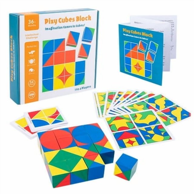 3D Puzzle Cubes Spatial Thinking Learning Educational Wooden Toy For Children Beehive Game for Kids Easter Games for Toddlers outside Hot Dots Math Multiplication Anxiety Sensory Items for Adults Kids