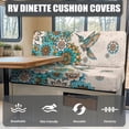 thumbnail image 4 of Uorisanigo RV Dinette Cushion Covers with 1 Backrest Cover & 1 Bench Covers Stretch Washable Mandala Hummingbird Sofa Furniture Protection Camper Accessories Fit Most RV, 4 of 7