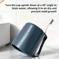 thumbnail image 6 of Lshylf Plastic Mouthwash Cup With Toothbrush Holder Slot Multicolor Portable Bathroom Rinse Cup Handle Mug,Blue,3.94*3.15 in, 6 of 8