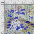 thumbnail image 2 of oneOone Polyester Spandex Brown Fabric Asian Floral Botanical Flower Fabric For Sewing Printed Craft Fabric By The Yard 56 Inch Wide, 2 of 4