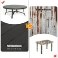 thumbnail image 7 of Ulax Furniture Outdoor All-Weather Aluminum Round 45" Coffee Table, 7 of 7