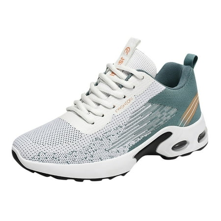 

VMESZQFG Men s Summer Fashion Comfortable Sneakers Thick Bottom Mesh Lace Up Casual Sneakers Mens Walking Shoes Light Blue