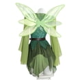 thumbnail image 3 of GOBWCOT Women's Elf Costume, Medieval Green Magic Elf Dress with Wings and Ears, Halloween Party Outfit Set, 3 of 7