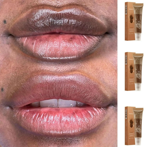 Exfoliante mágico para labios de Sudáfrica, aclara los labios pigmentados, elimina los labios oscuros, los labios negros se convierten en rosas, deja los labios rosas de forma permanente