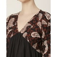 thumbnail image 4 of Moomaya V-Neck Tops For Womens, Viscose Rayon Printed Summer Casual Top Tunic, 4 of 8