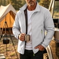 thumbnail image 2 of PNTUTB Men's Full Zip Stand Collar Jacket Solid Color Long Sleeve Windbreaker Casual Lightweigh Waterproof Comfort Outdoor Sporty Coat with Pockets, 2 of 7