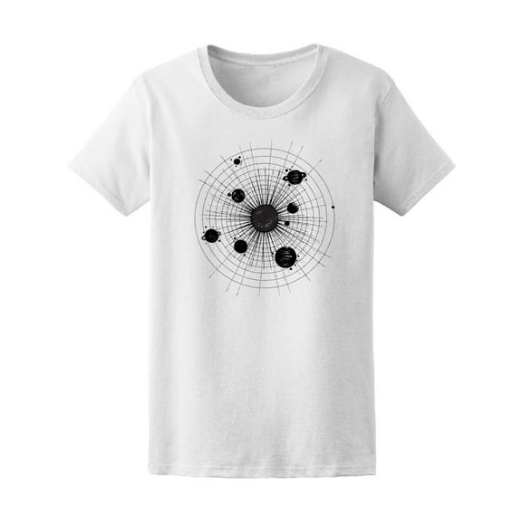 Solar System Design T-Shirt Men -Image by Shutterstock, Male 4X-Large