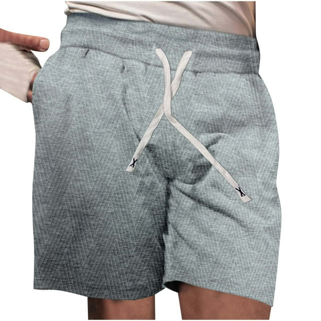 Cinvoph Athletic Shorts for Men Elastic Waist Drawstring Shorts with Pockets Gym Running Beach Active Shorts