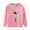 Pink, variant on Fire Rescue Kids T-Shirt Long Sleeve Reflective Graphic Top Toddler Night Wear Boys Round Neck Shirt 2-8 Years Lightweight
