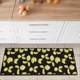 thumbnail image 3 of Ottomanson Machine Washable Non-Slip Rubberback Lemons 2x5 Kitchen Runner Rug, 20" x 59", Black, 3 of 8