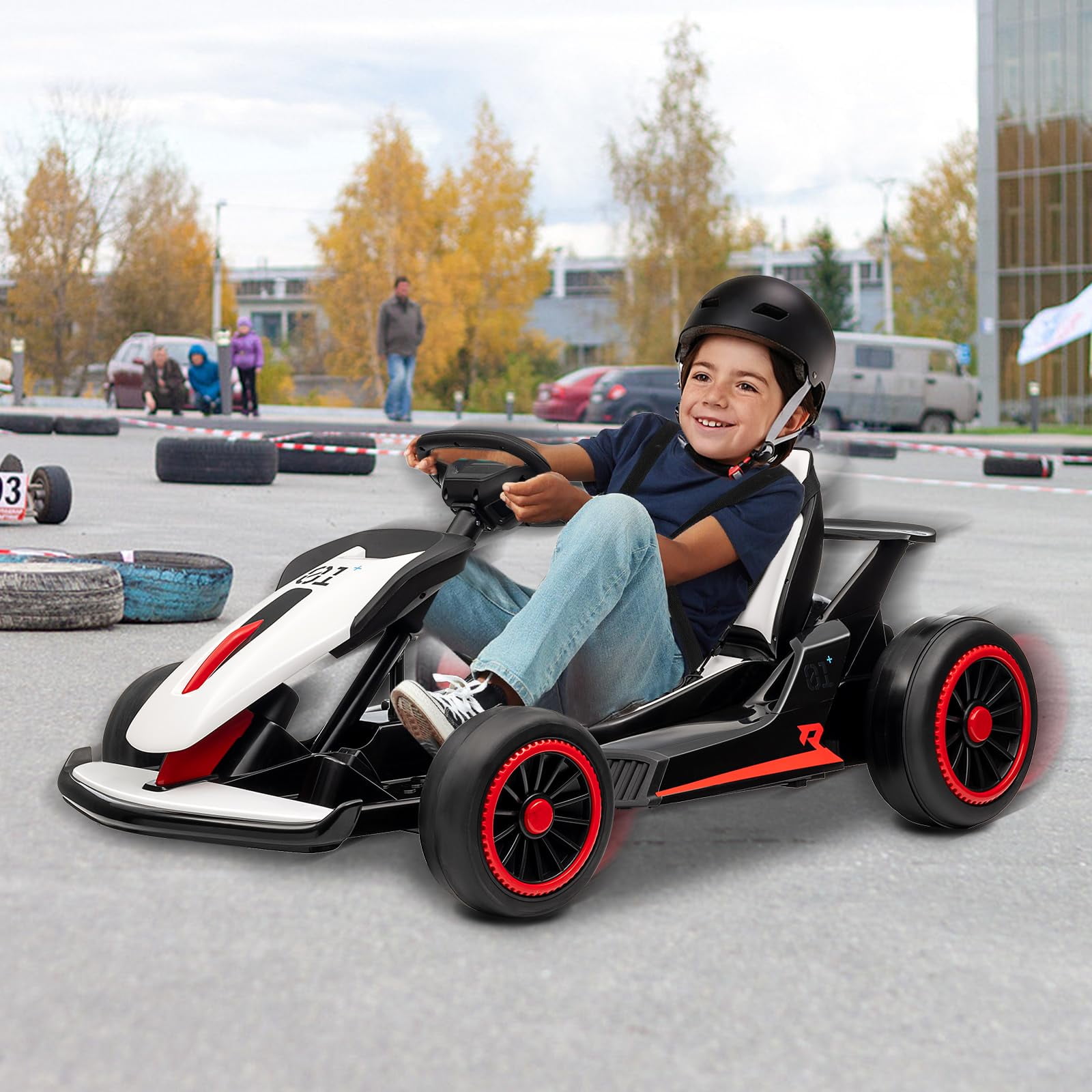 BIG WHEEL KART 3 キッズカート TROPOW Go Kart,for Kids, 24V Drift Kart with 2X200W Strong Motor