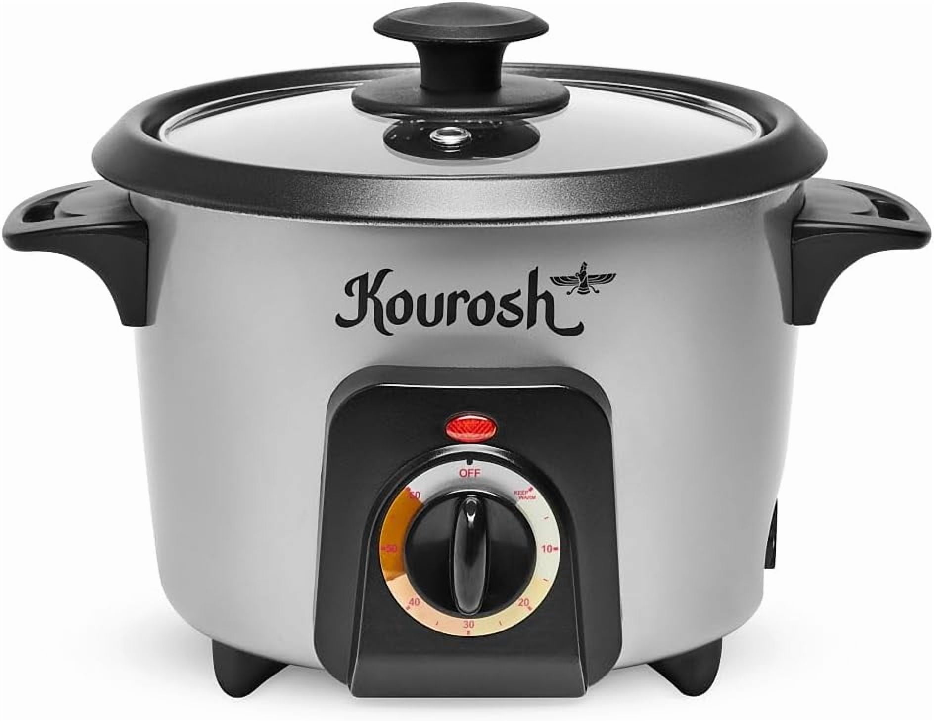 YEDI Kourosh Automatic  Rice Cooker - Tahdig Maker with Non-Stick Pot, 4 Cup Capacity for Perfect Crispy Rice