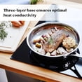 thumbnail image 3 of Alva Chef 9.5" Stainless Steel Frying Pan, Tri-Ply Skillet, Even Heating, Stay-Cool Handle, 3 of 7