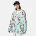 thumbnail image 3 of Lsque Rabbit Is Eating Carrots UPF 50+ Lightweight Sun Protection Men's Women's Long Sleeve Shirt, Hoodie Performance -Small, 3 of 9