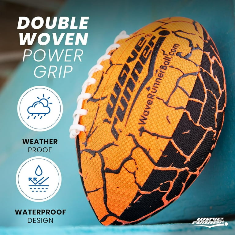 Wave Runner, Waterproof Football, 9.25 Inch, Sure-Grip Technology