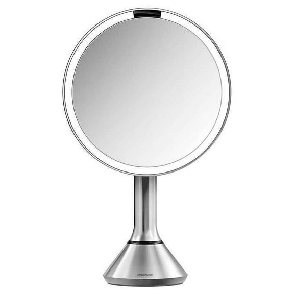 simplehuman 8” Round LED Sensor Mirror with 5x and 10x Magnification