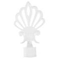 thumbnail image 1 of FESTFENDS Curtain Rod Cover White Metal End Caps Decorative Finials for Home Window Decoration, 1 of 8