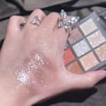 thumbnail image 4 of KAPEINE 9-Color Glitter Eyeshadow Palette Shimmer Eyeshadow Smooth Eye Makeup Sparkling, 4 of 8
