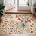 thumbnail image 5 of KUETH 2'x3' Area Rugs for Living Room, Non Slip Machine Washable Vintage Indoor Rug, Ultra Thin Chenille Print Rug for Bedroom Dining Room Home Office, 5 of 9