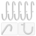 thumbnail image 1 of OULII 5Pcs Pegboard Utility Notch Hook for Wall-Mounted Storage in Home and Office, 1 of 8