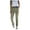 Green, variant on Womens Casual Slim Fit Pants Comfy Cropped Work Pants with Pockets Elastic High Waist Tapared Pants(Black,M)