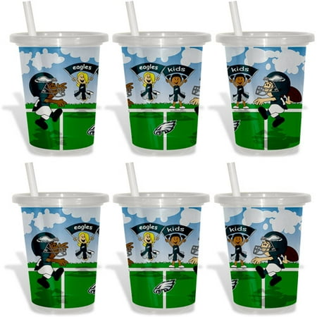 Baby Fanatic NFL 2-Pack 10oz Sip & Go, Philadelphia Eagles, BPA-Free