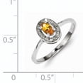 thumbnail image 2 of Primal Silver Sterling Silver Rhodium Citrine and Diamond Ring, 2 of 4