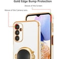 thumbnail image 4 of for Samsung Galaxy A14 5G Case Cute 6D Astronaut Case with Stand Function Luxury Plating Case Cover Slim Fit Soft TPU Shockproof Bumper Protective Electroplated Case for Girls Boys,White, 4 of 12