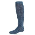 thumbnail image 3 of MeMoi Distressed Wash Denim-Look Knee High Socks - Girls - Female, 4, Black, 3 of 4
