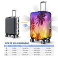 thumbnail image 6 of Haiem Palm Trees at Sunset Luggage Cover Printed Suitcase Covers for Luggage Elastic Washable Suitcase Protector Fits 18-32 Inch Luggage-Medium, 6 of 9