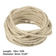 thumbnail image 6 of Unique Bargains Cat Natural Sisal Rope for Scratching Post Tree Replacement Sisal Rope for Repairing  6mm Diameter 33ft, 6 of 6
