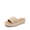 NATURAL, variant on Women Platform Slides Sandals Espadrilles Slip On Low Wedge Summer Open Toe Bohemia Dressy Beach Vacation Shoes