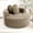 Brown, variant on Round Sofa Bed, Cloud Couch with Memory Foam and 3 Pillows, No Assembly Needed, Modular Sectional for Living Room Apartment, Green