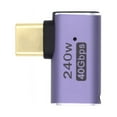 thumbnail image 2 of CY USB4 Type C Male to Female 240W Power 40Gbps Data 8K Video Adapter Left Right Angled for NS Phone Laptop, 2 of 7