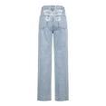 thumbnail image 3 of goowrom Women's Butterfly Print High Waist Straight-Leg Jeans, 3 of 10