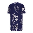 thumbnail image 4 of Pajamas Sets for Women 2 Piece Shorts Under $10 Casual Loose Printing Round Neck Short Sleeved Shorts Pajamas Suit, 4 of 5