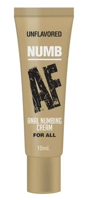 Numb AF Anal Numbing Cream, Unflavored, 10 ml - Travel Size
